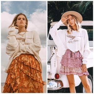 NEW! Spell and the Gypsy Collective Cream Lake Luna Organic Jumper